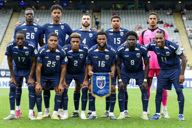 Cape Verde team photo before Finland v Cape Verde, FIFA series international football match at Eden Park, Auckland, New Zealand on Monday 30 March 2026. Photo credit: Joshua Devenie Photosport Auckland Eden Park New Zealand Copyright: xwww.photosport.nzx 260330FinlandCapeVerde_015