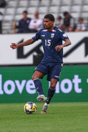 Cape Verde s Laros Duarte. Finland v Cape Verde, FIFA series international football match at Eden Park, Auckland, New Zealand on Monday 30 March 2026. Photo credit: Shane Wenzlick Auckland New Zealand Copyright: xx