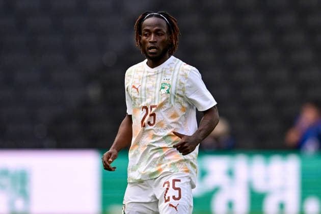Korea Republic v Ivory Coast, Friendly Ivory Coast midfielder Parfait Guiagon (25) during the Friendly match between Korea Republic and Ivory Coast at stadium:mk, Milton Keynes, UK on 28 March 2026. Milton Keynes stadium:mk Buckinghamshire UK Editorial use only , Copyright: xDennisxGoodwinx PSI-23960-0143
