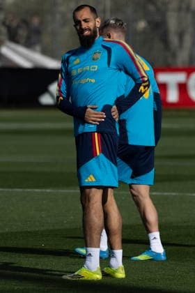 Spanish national team, Nationalteam training session Spain national team player Borja Iglesias attends the training session at the Soccer City of Las Rozas, Madrid, Spain, 30 March 2026. Spain will face Egypt in a friendly match on 31 March. LAS ROZAS (Madrid) Spain  Copyright: xSERGIOxPEREZx