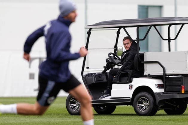 SOCCER - AUT vs KOR, test match VIENNA,AUSTRIA,30.MAR.26 - SOCCER - OEFB international test match, Austria vs South Korea, preview, training Team AUT. Image shows head coach Ralf Rangnick (AUT).  GEPAxpictures xArminxRauthner