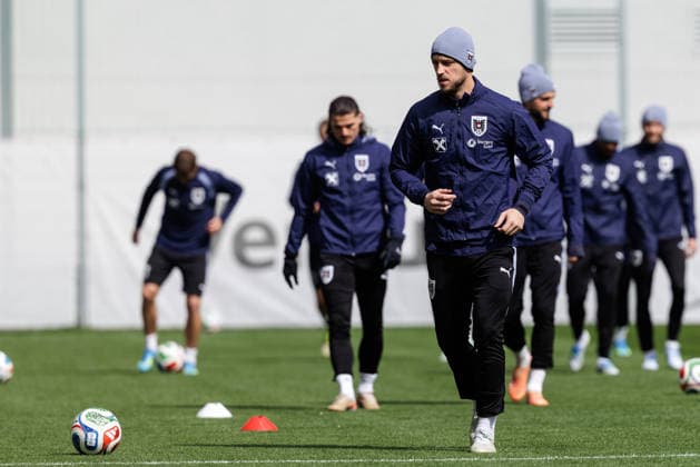 SOCCER - AUT vs KOR, test match VIENNA,AUSTRIA,30.MAR.26 - SOCCER - OEFB international test match, Austria vs South Korea, preview, training Team AUT. Image shows Marko Arnautovic (AUT).  GEPAxpictures xArminxRauthner