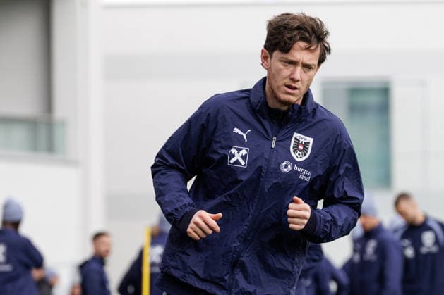 SOCCER - AUT vs KOR, test match VIENNA,AUSTRIA,30.MAR.26 - SOCCER - OEFB international test match, Austria vs South Korea, preview, training Team AUT. Image shows Michael Gregoritsch (AUT).  GEPAxpictures xArminxRauthner