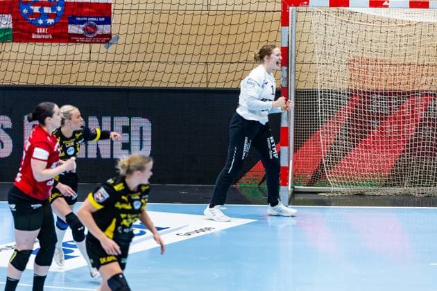 29.03.2026, GER, Handball, Frauen, Saison 2025 2026, EHF European League, Viertelfinale, Thueringer HC - Nykobing Falster Handbold Christina Loevgren Hallberg (Thueringer HC,1) 99947 Bad Langensalza Salza Halle Sporthalle Mehrz Thüringen Deutschland