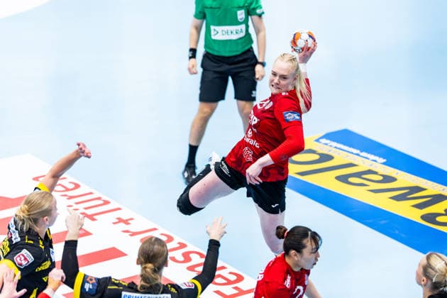 29.03.2026, GER, Handball, Frauen, Saison 2025 2026, EHF European League, Viertelfinale, Thueringer HC - Nykobing Falster Handbold Johanna Reichert (Thueringer HC,29) 99947 Bad Langensalza Salza Halle Sporthalle Mehrz Thüringen Deutschland