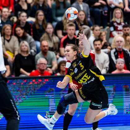 29.03.2026, GER, Handball, Frauen, Saison 2025 2026, EHF European League, Viertelfinale, Thueringer HC - Nykobing Falster Handbold Clara Ronde Haugaard Bang (Nykobing Falster Handbold) 99947 Bad Langensalza Salza Halle Sporthalle Mehrz Thüringen Deutschland