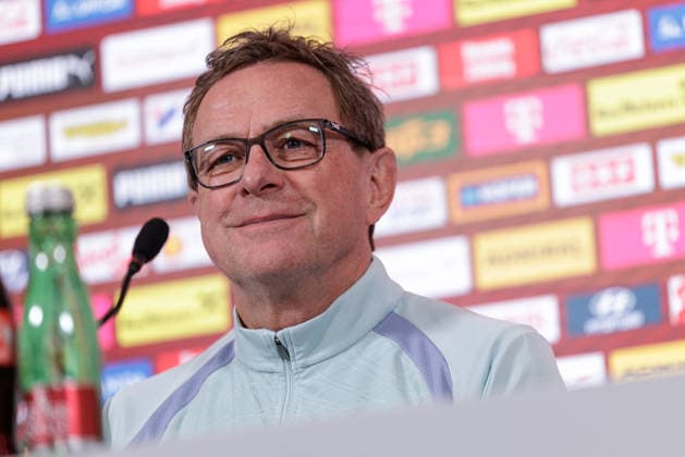 SOCCER - AUT vs KOR, test match VIENNA,AUSTRIA,30.MAR.26 - SOCCER - OEFB international test match, Austria vs South Korea, preview, press conference, PK, Pressekonferenz Team AUT. Image shows head coach Ralf Rangnick (AUT).  GEPAxpictures xArminxRauthner