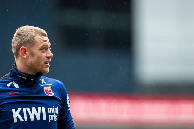 260330 Julian Ryerson of the Norwegian national football team during a training session on March 30, 2026 in Oslo. Photo: Vegard Grott BILDBYRAN kod VG VG0912 bbeng fotball football soccer fotboll norge norway trening träning training practice Copyright: VEGARDxGRoTT BB260330VG005