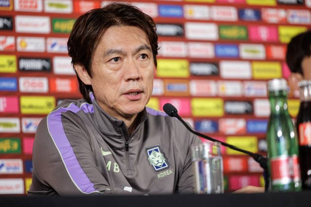 SOCCER - AUT vs KOR, test match VIENNA,AUSTRIA,30.MAR.26 - SOCCER - OEFB international test match, Austria vs South Korea, preview, press conference, PK, Pressekonferenz Team KOR. Image shows head coach Myung-Bo Hong (KOR).  GEPAxpictures xArminxRauthner