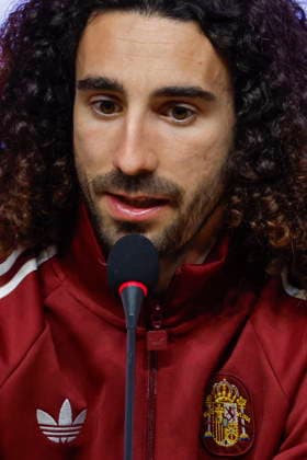 Soccer International Friendly, Länderspiel, Nationalmannschaft md-1 - Spain Player of the Spain national soccer team Marc Cucurella attends a press conference, PK, Pressekonferenz in Barcelona, Spain, 30 March 2026. Spain will face Egypt in their International Friendly soccer match on 31 March. Barcelona Spain  Copyright: xAlbertoxEstevezx