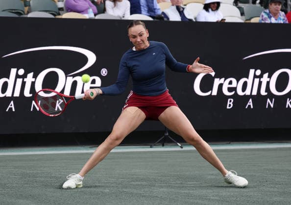March 31, 2026, Charleston, South Carolina, USA: DONNA VEKIC of Croatia during the match against A. Tomljanovic of Australia in first round of tennis tournament WTA, Tennis Damen 500 Charleston Open. Vekic won 3:6, 6:1, 6:4. Charleston USA - ZUMAc278 20260331_zsp_c278_001 Copyright: xMarcinxCholewinskix