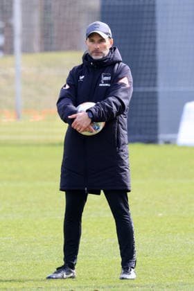 DEU, DFL, 2. FBL Hertha BSC, Training, 31.03.2026, Sportforum, Berlin, DEU, DFL, 2. FBL Hertha BSC, Training, im Bild Cheftrainer Stefan Leitl (Hertha BSC Berlin) DFL - regulations prohibit any use of Photographs as image sequences and or quasi-video