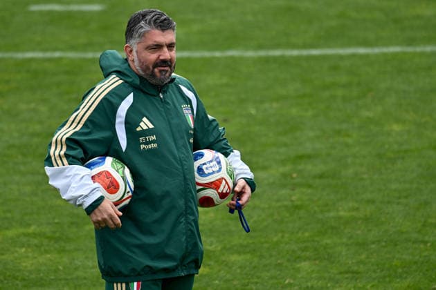 Head coach of Italy Gennaro Gattuso during Italy training session, FIFA World Cup, WM, Weltmeisterschaft, Fussball match in Florence, Italy, March 30 2026  Copyright: xLisaxGuglielmi IPAxSportx xipa-agency.netx xx IPA_73668191 IPA_Agency_IPA73668191