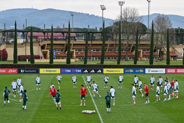 Training session during Italy training session, FIFA World Cup, WM, Weltmeisterschaft, Fussball match in Florence, Italy, March 30 2026  Copyright: xLisaxGuglielmi IPAxSportx xipa-agency.netx xx IPA_73668199 IPA_Agency_IPA73668199