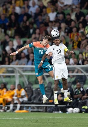 March 31, 2026, Melbourne, Victoria, Australia: LEANDRO BACUNA of Curacao heads during FIFA Series 2026 - Australia v Curacao football match at AAMI Park on March 31, 2026 in Melbourne, Australia. Melbourne Australia - ZUMAb338 20260331_zsp_b338_073 Copyright: xSantanuxBanikx