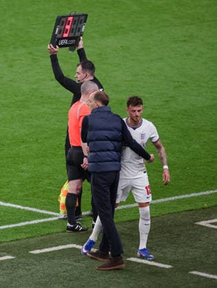 International Friendly, Länderspiel, Nationalmannschaft England v Japan Wembley Stadium 31.03.2026 24.03.2025 Ben White of England subbed off by England Coach Thomas Tuchel International Friendly England v Japan Wembley Stadium 31.03.2026 Photograph By Marc Aspland The Times  Copyright: xMarcxAsplandx NINTCHDBPICT001070710965