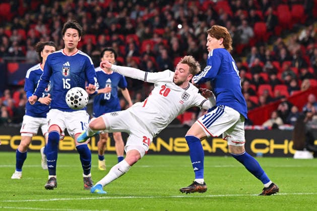 England v Japan, Friendly Jarrod Bowen of England shoots at goal and misses the target during the Friendly match between England and Japan at Wembley Stadium, London, UK on 31 March 2026. London Wembley Stadium Greater London UK Editorial use only , Copyright: xGrahamxHuntx PSI-23978-0107