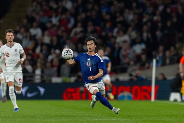Football - International Friendly, Länderspiel, Nationalmannschaft - England v Japan LONDON, ENGLAND - Tuesday, March 31, 2026: Japan s Kaoru Mitoma during an International Friendly match between England and Japan at Wembley Stadium. (Photo by David Rawcliffe Propaganda) LONDON Wembley Stadium GREATER LONDON ENGLAND  Copyright: xDavidxRawcliffex P2026-03-31-England_Japan-77