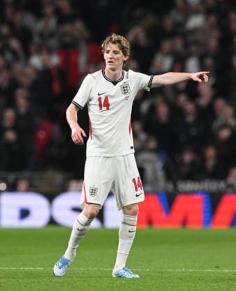 England v Japan, Friendly Anthony Gordon of England gestures during the Friendly match between England and Japan at Wembley Stadium, London, UK on 31 March 2026. London Wembley Stadium Greater London UK Editorial use only , Copyright: xGrahamxHuntx PSI-23978-0182