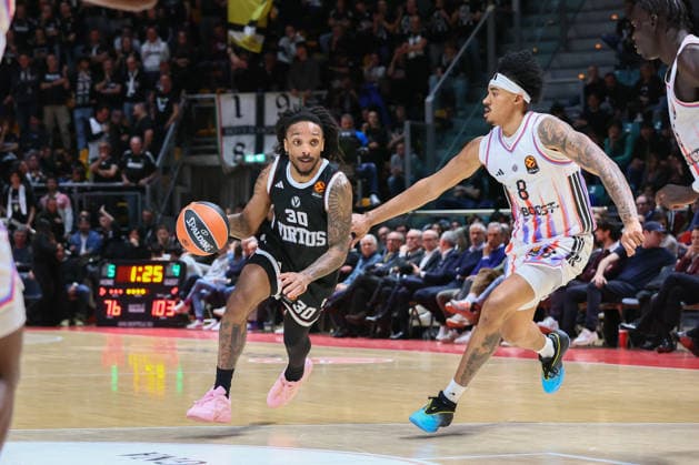 BASKET - Euroleague - Virtus Bologna vs Paris Basketball 30 Matthew MORGAN Virtus Bologna Match BASKETBALL - EUROLEAGUE Virtus Bologna vs Paris Basketball 31-03-2026 08 Jared Rhoden Paris Basketball Match BASKETBALL - EUROLEAGUE Virtus Bologna vs Paris Basketball 31-03-2026 during Virtus Bologna vs Paris Basketball, Basketball Euroleague match in Bologna, Italy, March 31 2026 Bologna Italy  Copyright: xIPAxSport ABACAx