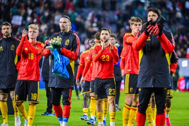 Fußball, Länderspiel, Mexiko - Belgien Mexico v Belgium - FIFA World Cup, WM, Weltmeisterschaft, Fussball Stage CHICAGO, UNITED STATES - MARCH 31 : Raskin Nicolas midfielder of Belgium after the game during the friendly game between Mexico and Belgium as part of a pre-World Cup 2026 training camp on March 31, 2026 in Chicago, United States, 31 03 2026 Chicago United States  Copyright: xVincentxKalutx