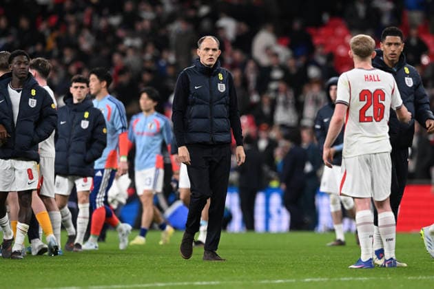 England v Japan, Friendly England head coach Thomas Tuchel on the pitch at full time during the Friendly match between England and Japan at Wembley Stadium, London, UK on 31 March 2026. London Wembley Stadium Greater London UK Editorial use only , Copyright: xGrahamxHuntx PSI-23978-0292