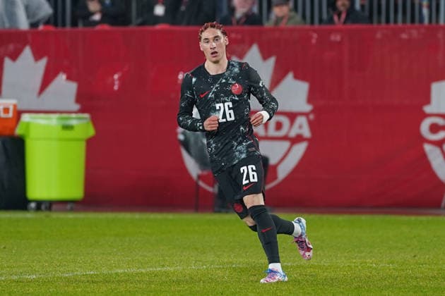 March 31, 2026, Toronto, Ontario, Canada: Marcelo Flores 26 of Canada in action during the International Friendly, Länderspiel, Nationalmannschaft match between Canada and Tunisia at BMO Filed. on March 31, 2026 in Toronto, Ontario. Toronto Canada - ZUMAe321 20260331_zsa_e321_088 Copyright: xLeonardoxRamirezx