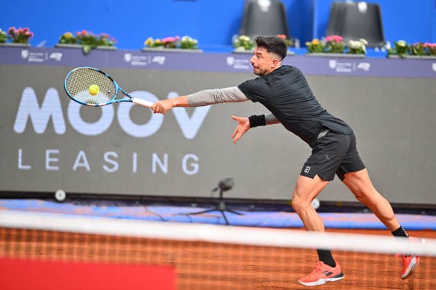 Tiriac Open, ROMANIA - April 01 Sriram Balaji of India and Neil Oberleitner of Austria play against Alexandru Jecan and Bogdan Pavel of Romania during the Tiriac Open double game, on April 01th 2026, in Bucharest, Romania. Alex Nicodim Image Images Copyright: xAlexxNicodimx
