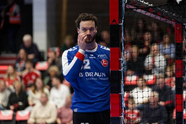 Fredericia Handball v MT Melsungen, EHF European League play-offs, Fredericia, Denmark Fredericia, Denmark. 31st, March 2026. Kristof Palasics (32) of MT Melsungen seen during the EHF European League play off match between Fredericia Handball and MT Melsungen at Middelfart Spraekasse Arena in Fredericia. Denmark, Fredericia  Copyright: xGonzalesxPhoto LauxNielsenx