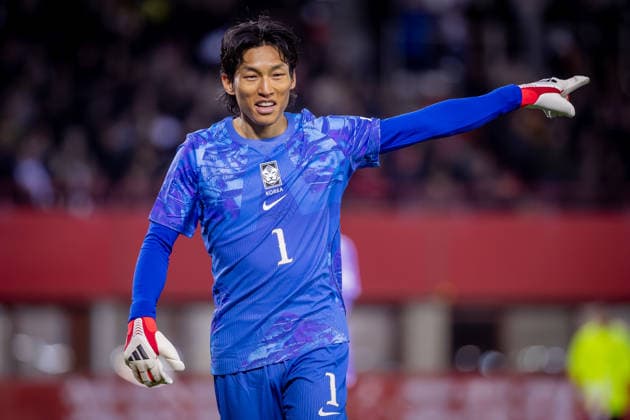 AUSTRIA - SOUTH KOREA Kim Seung Gyu of South Korea and FC Tokyo during the friendly football match ahead of FIFA World Cup, WM, Weltmeisterschaft, Fussball 2026 WM, Weltmeisterschaft, Fussball WM, Weltmeisterschaft, Fussball between Austria and South Korea Republic, matchday 12. Ernst Happel Stadium, Stadion, Vienna, Austria, March 31, 2026. Photo by Branislav Racko Copyright: xx 080A2589