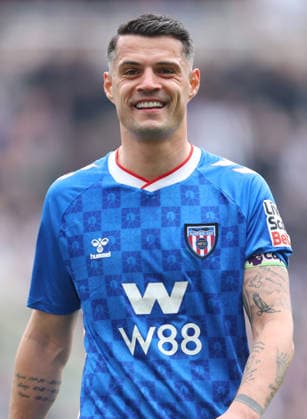 Newcastle United v Sunderland - Premier League Granit Xhaka of Sunderland in action during the Premier League match between Newcastle United and Sunderland at St James Park on March 22, 2026 in Newcastle upon Tyne, England. WARNING! This Photograph May Only Be Used For Newspaper And Or Magazine Editorial Purposes. May Not Be Used For Publications Involving 1 player, 1 Club Or 1 Competition Without Written Authorisation From Football DataCo Ltd. For Any Queries, Please Contact Football DataCo Ltd on +44 (0) 207 864 9121 Newcastle upon Tyne St. James Park England United Kingdom Copyright: xAllstarxPicturexLibraryxLtdx