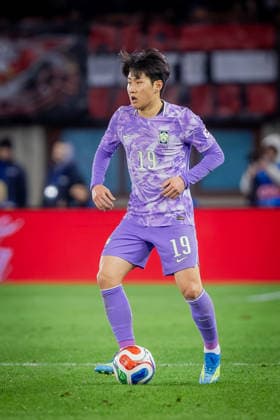 AUSTRIA - SOUTH KOREA Lee Kang In of South Korea and Paris Saint Germain during the friendly football match ahead of FIFA World Cup, WM, Weltmeisterschaft, Fussball 2026 WM, Weltmeisterschaft, Fussball WM, Weltmeisterschaft, Fussball between Austria and South Korea Republic, matchday 12. Ernst Happel Stadium, Stadion, Vienna, Austria, March 31, 2026. Photo by Branislav Racko Copyright: xx aut_kor0273