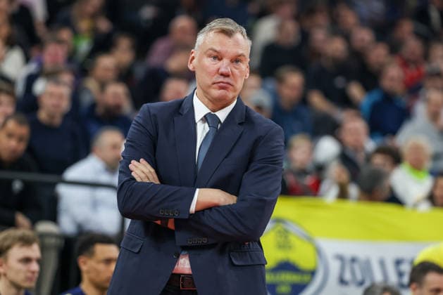 Saras Jasikevicius (Fenerbahce Beko Istanbul, Cheftrainer), GER, FC Bayern Basketball vs. Fenerbahce Beko Istanbul, Basketball, Euroleague, 35. Spieltag, Saison 2025 2026, 01.04.2026, GER, FC Bayern Basketball vs. Fenerbahce Beko Istanbul, Basketball, Euroleague, 35. Spieltag, Saison 2025 2026, 01.04.2026 Muenchen Copyright: xEibner-Pressefoto JennixMaulx EP_JML