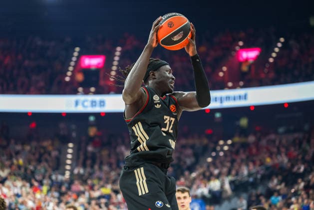 Wenyen Gabriel (FC Bayern Basketball, 32), GER, FC Bayern Basketball vs. Fenerbahce Beko Istanbul, Basketball, Euroleague, 35. Spieltag, Saison 2025 2026, 01.04.2026, GER, FC Bayern Basketball vs. Fenerbahce Beko Istanbul, Basketball, Euroleague, 35. Spieltag, Saison 2025 2026, 01.04.2026 Muenchen Copyright: xEibner-Pressefoto JennixMaulx EP_JML