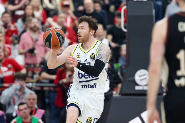 Onuralp Bitim (Fenerbahce Beko Istanbul, 17), GER, FC Bayern Basketball vs. Fenerbahce Beko Istanbul, Basketball, Euroleague, 35. Spieltag, Saison 2025 2026, 01.04.2026, GER, FC Bayern Basketball vs. Fenerbahce Beko Istanbul, Basketball, Euroleague, 35. Spieltag, Saison 2025 2026, 01.04.2026 Muenchen Copyright: xEibner-Pressefoto JennixMaulx EP_JML