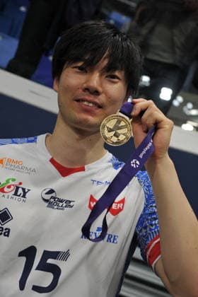 foto Mario Romano IPP Milano 01 04 2026 Pallavolo Challence Cup 2025 2026 - finale partita di ritorno Powervolley Milano vs Volley Lindemans Aalst 3-0 nella foto Tatsunori Otsuka Italy Photo Press - World Copyright italy ITALY  Copyright: xR4924_italyphotopressx