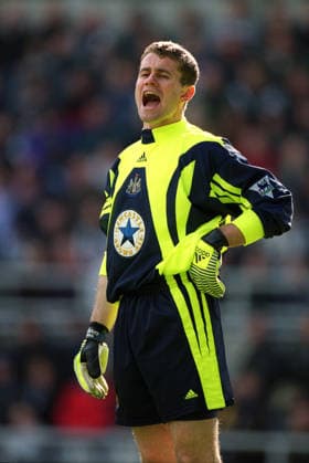 Newcastle United V Everton, Premier League Shay Given of Newcastle United shouting during the Premier League match between Newcastle United and Everton at St James Park on April 17, 1999 in Newcastle, England. Newcastle St James Park England United Kingdom Copyright: xAllstarxPicturexLibraryxLtdx