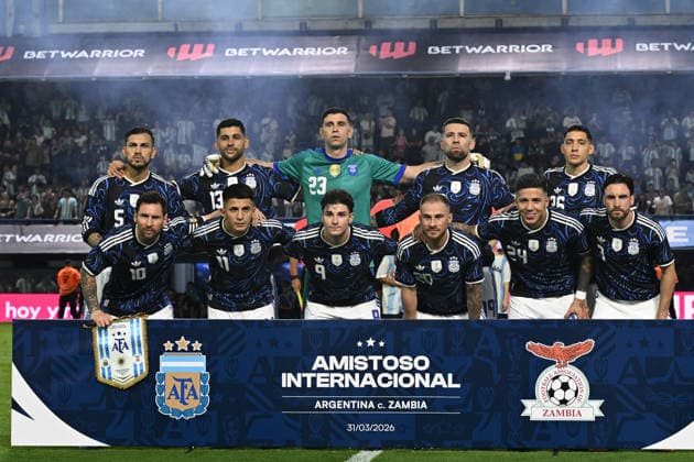 friendly match - Argentina and Zambia BUENOS AIRES, ARGENTINA - MARCH 31: players of Argentina pose for photographers previous a friendly match between Argentina and Zambia at La Bombonera Alberto J. Armando Stadium on March 31, 2026 in Buenos Aires, Argentina. Buenos Aires Buenos Aires Argentina Copyright: xIMAGOx xPhotoCero5x xLucianoxBisbalx
