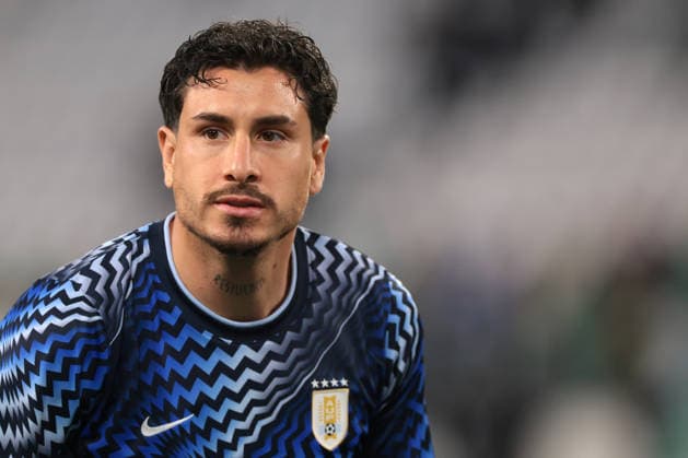 Turin, Italy, 31st March 2026. Jose Maria Gimenez of Uruguay during the warm up prior to the Algeria vs Uruguay International Friendly, Länderspiel, Nationalmannschaft match at Allianz Stadium, Turin. Picture credit should read: Jonathan Moscrop Sportimage EDITORIAL USE ONLY. No use with unauthorised audio, video, data, fixture lists, club league logos or live services. Online in-match use limited to 120 images, no video emulation. No use in betting, games or single club league player publications. SPI_098_JM_ALGERIA_URUGUAY SPI-4625-0098