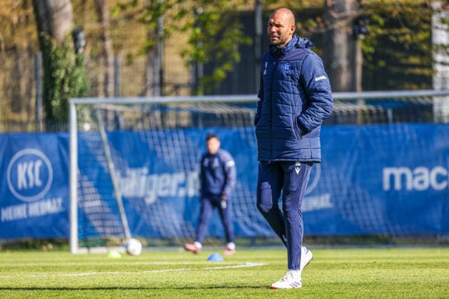 Training am 02.04.26, Herren, Fußball, Saison 2025 2026, 2.Liga, Karlsruher SC. Daniel Gordon (KSC Co-Trainer) im Training Karlsruhe Wildparkstadion Baden-Württemberg Germany