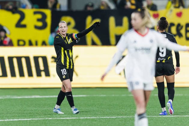 260402 Anna Anvegard of Häcken looks dejected after 0-1 during the UEFA Women s Europa Cup semifinal between Häcken and Eintracht Frankfurt on April 2, 2026 in Gothenburg. Photo: Michael Erichsen BILDBYRAN COP 89 MI0962 fotboll football soccer fotball europa cup häcken eintracht frankfurt uefa womens europa cup dam bbeng semifinal depp Copyright: MICHAELxERICHSEN BB260402MI019