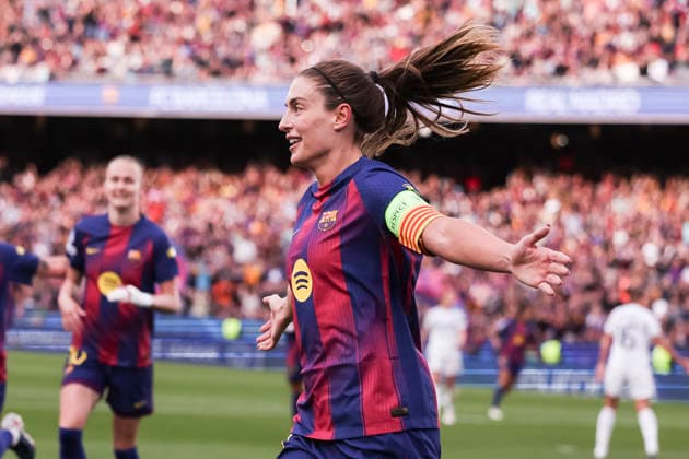 April 2, 2026, Barcelona, Barcelona, SPAIN: Alexia Putellas Segura of FC Barcelona, Barca celebrates a goal during the UEFA WomenÃ¢â‚¬â ¢s Champions League 2025 26 Quarter-finals second Leg, football match played between FC Barcelona and Real Madrid CF at Spotify Camp Nou stadium on April 02, 2026 in Barcelona, Spain. Barcelona SPAIN - ZUMAa181 20260402_zaa_a181_025 Copyright: xJavierxBorregox