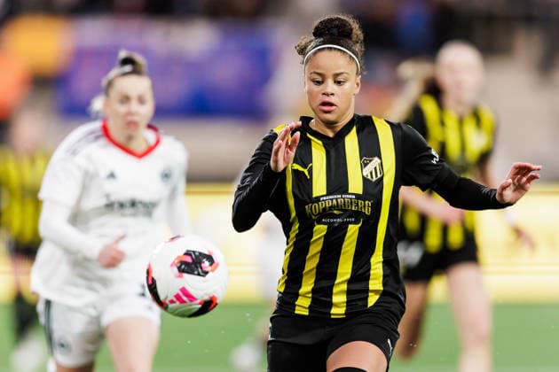 260402 Felicia Schröder of Häcken during the UEFA Women s Europa Cup semifinal between Häcken and Eintracht Frankfurt on April 2, 2026 in Gothenburg. Photo: Michael Erichsen BILDBYRAN COP 89 MI0962 fotboll football soccer fotball europa cup häcken eintracht frankfurt uefa womens europa cup dam bbeng semifinal Copyright: MICHAELxERICHSEN BB260402MI030