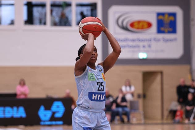 02.04.2026, Basketball, Frauen, Saison 2025 2026, Toyota Damen Basketball Bundesliga, Playoffs, Saarlouis Royals - Basketball-Club Marburg e.V., Martha Burse (Saarlouis Royals) Saarlouis Stadtgartenhalle Saarland Deutschland (DEU) Copyright: xSebastianxBachx