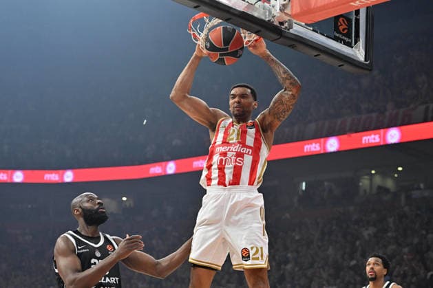 CRVENA ZVEZDA vs PARTIZAN JOEL BOLOMBOY, basketball player of Crvena Zvezda during the Euroleague match against Partizan, at Belgrade Arena. Belgrade, 02.04.2026. photo: Nebojsa Parausic MN Press BASKETBALL, EUROLEAGUE, CRVENA ZVEZDA, PARTIZAN Belgrade Belgrade Arena Serbia Copyright: xNebojsaxParausicx xMNxPressx