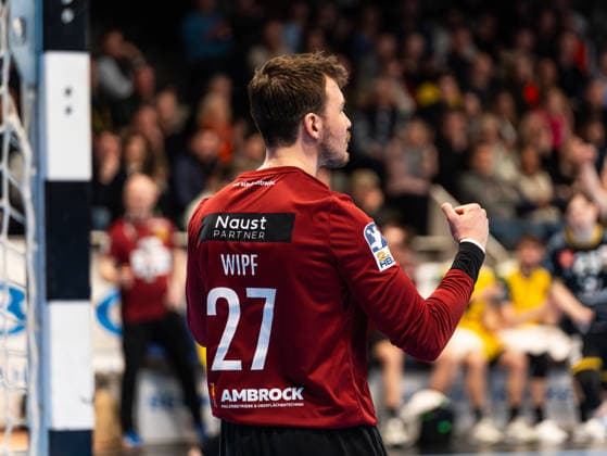 Dennis Wipf (VfL Eintracht Hagen, 27) jubelt VfL Eintracht Hagen vs. HSG Krefeld Niederrhein, Handball, 2. Bundesliga, 26. Spieltag, Saison 2025 2026, 02.04.2026 VfL Eintracht Hagen vs. HSG Krefeld Niederrhein, Handball, 2. Bundesliga, 26. Spieltag, Saison 2025 2026, 02.04.2026 Hagen Copyright: xEibner-Pressefoto Kruczynskix EP_DKI