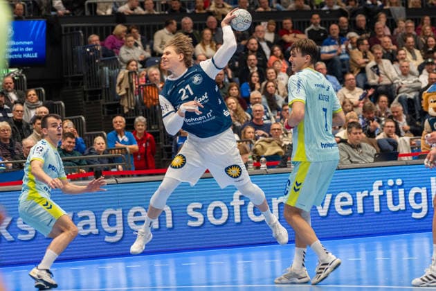 Bergischer HC vs. VfL Gummersbach, Handball, DAIKIN HBL, 27. Spieltag, Saison 2025 2026, 02.04.2026 Bergischer HC vs. VfL Gummersbach, Handball, DAIKIN HBL, 27. Spieltag, Saison 2025 2026, 02.04.2026 Duesseldorf Copyright: xEibner-Pressefoto ThomasxHaeslerx EP_THR