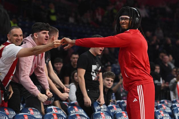 CRVENA ZVEZDA vs PARTIZAN CHIMA MONEKE Cima Moneke basketball Crvena zvezda vs Parizan Euroleague at Beogradska arena, Belgrade 02.04.2026 Foto: BASKETBALL, EUROLEAGUE, CRVENA ZVEZDA, RED STAR, PARTIZAN Belgrade Belgrade arena Serbia Copyright: xMarkoxMetlas xMNxPressx
