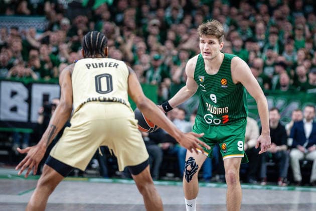 Eurolyga Žalgiris – Barcelona . 2026-04-22, Kaunas Copyright: xTeodorasxBiliÅ«nas BNSx