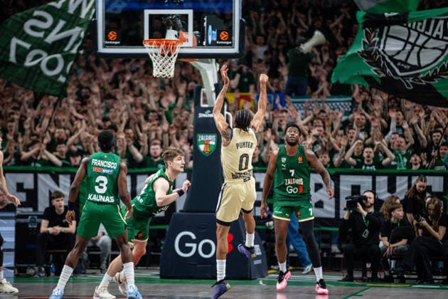 Eurolyga Žalgiris – Barcelona . 2026-04-22, Kaunas Copyright: xTeodorasxBiliÅ«nas BNSx